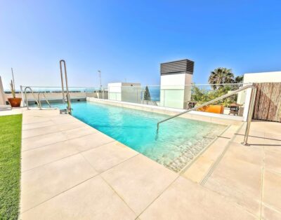 Fantástico apartamento dúplex con terraza con vistas al mar y barbacoa privada